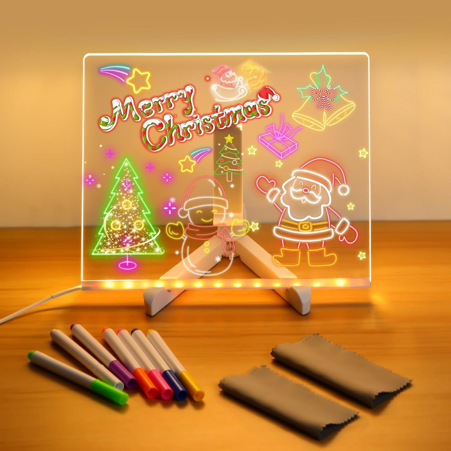 Tablero de Notas LED Acrílico Iluminado