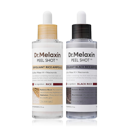 Dr.Melaxin Peel Shot Glow & Bright – Dúo Exfoliante Coreano 2x1