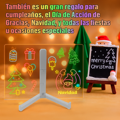 Tablero de Notas LED Acrílico Iluminado