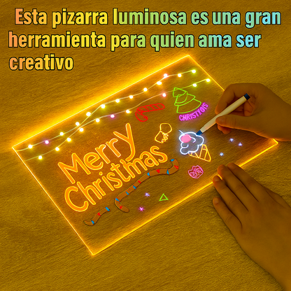 Tablero de Notas LED Acrílico Iluminado